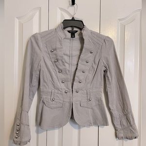White House Black Market Size 0 Corduroy Jacket